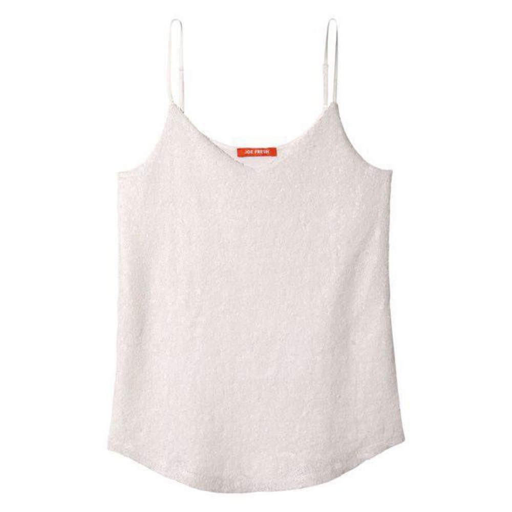 NWT White Sequin Cami - Small, Joe Fresh